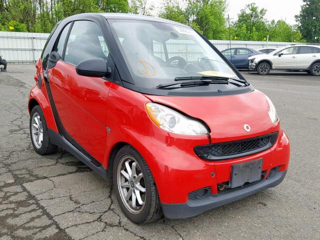 WMEEJ31X59K238414 - 2009 SMART FORTWO PUR RED photo 1