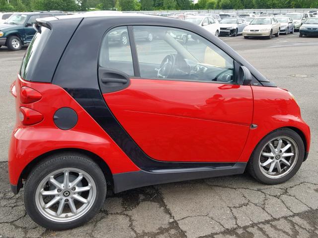 WMEEJ31X59K238414 - 2009 SMART FORTWO PUR RED photo 9
