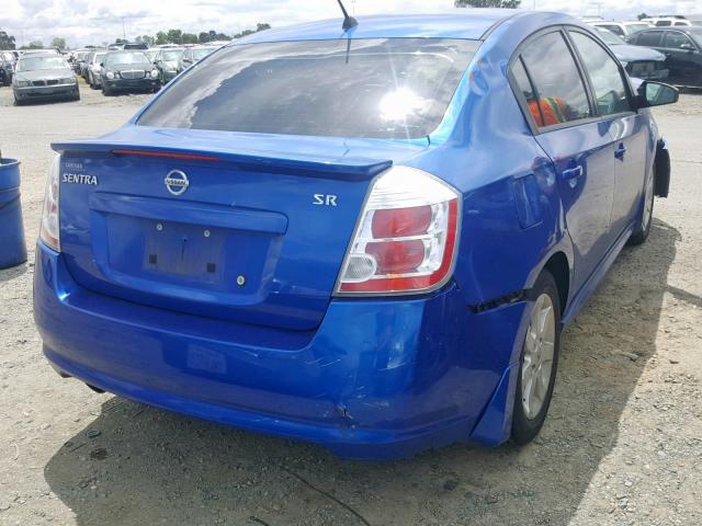 3N1AB6AP6AL686307 - 2010 NISSAN SENTRA 2.0 BLUE photo 4