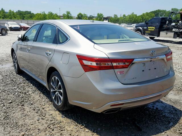 4T1BK1EB1JU276048 - 2018 TOYOTA AVALON XLE GOLD photo 3