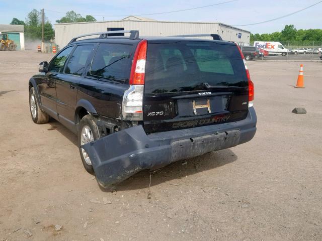 YV4SZ592771278606 - 2007 VOLVO XC70 BLACK photo 3