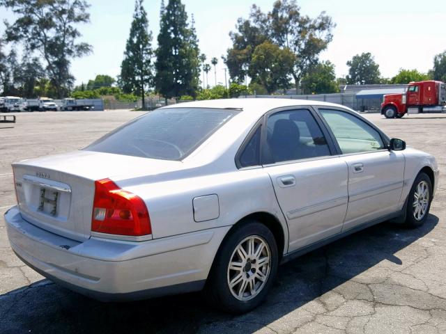 YV1TS59H041369724 - 2004 VOLVO S80 2.5T SILVER photo 4