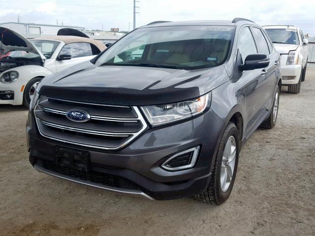 2FMPK3J9XGBC10987 - 2016 FORD EDGE SEL GRAY photo 2