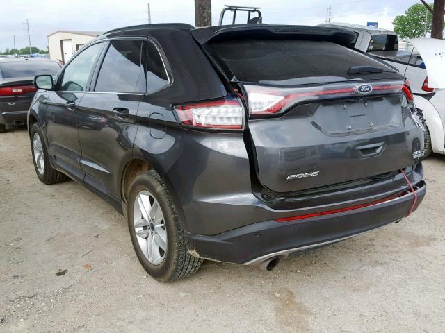 2FMPK3J9XGBC10987 - 2016 FORD EDGE SEL GRAY photo 3