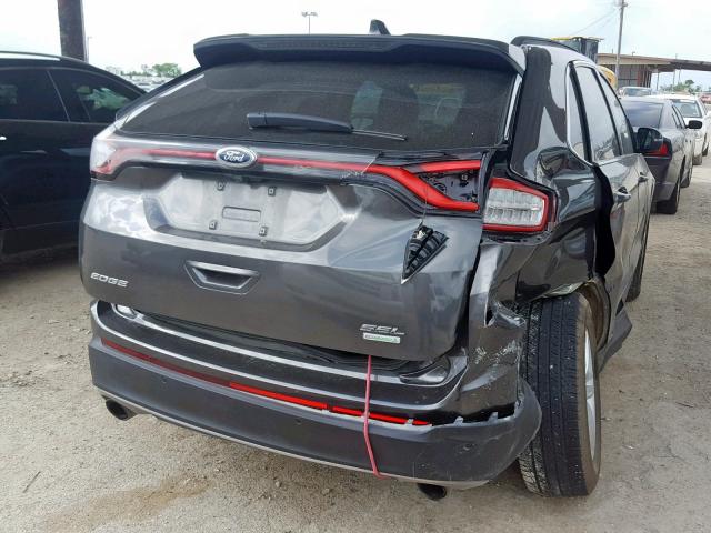 2FMPK3J9XGBC10987 - 2016 FORD EDGE SEL GRAY photo 4