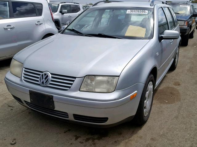 WVWSK61J91W579422 - 2001 VOLKSWAGEN JETTA GLS SILVER photo 2