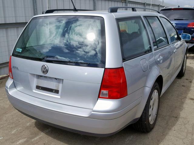 WVWSK61J91W579422 - 2001 VOLKSWAGEN JETTA GLS SILVER photo 4