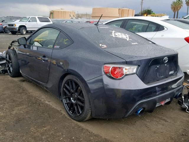 JF1ZNAA13E9703963 - 2014 TOYOTA SCION FR-S BLACK photo 3