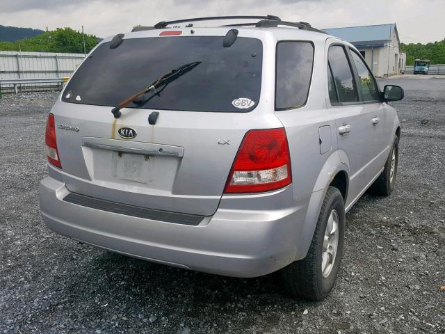 KNDJC733165619955 - 2006 KIA SORENTO EX SILVER photo 4