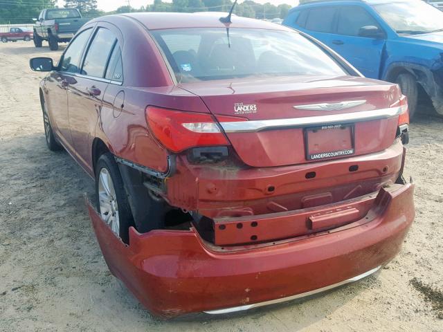 1C3CCBAB8CN295327 - 2012 CHRYSLER 200 LX MAROON photo 3