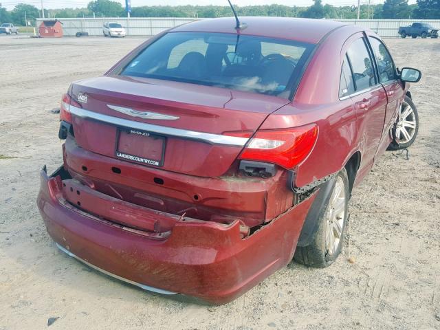 1C3CCBAB8CN295327 - 2012 CHRYSLER 200 LX MAROON photo 4