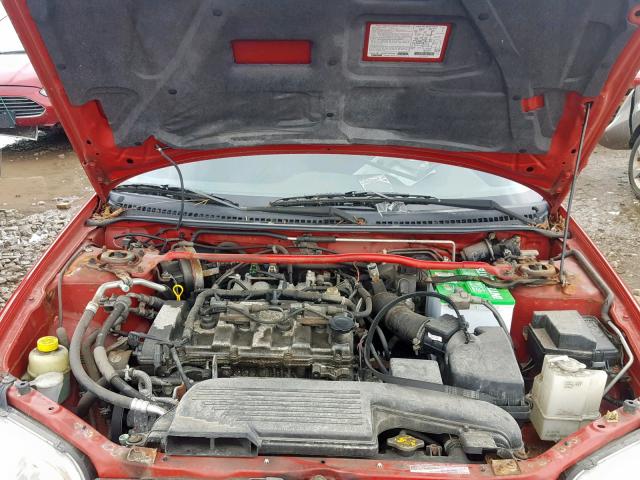 JM1BJ245421605157 - 2002 MAZDA PROTEGE PR RED photo 7