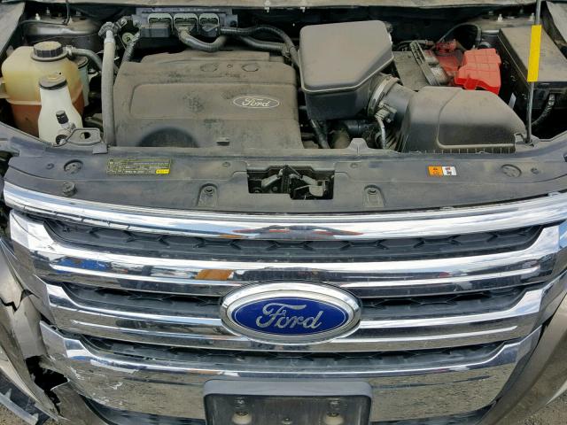 2FMDK3KCXDBA04156 - 2013 FORD EDGE LIMIT CHARCOAL photo 7