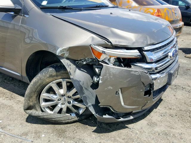 2FMDK3KCXDBA04156 - 2013 FORD EDGE LIMIT CHARCOAL photo 9