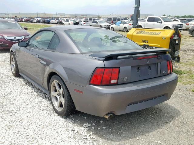 1FAFP42R83F420640 - 2003 FORD MUSTANG MA GRAY photo 3