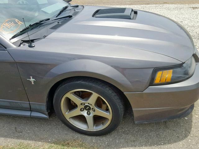 1FAFP42R83F420640 - 2003 FORD MUSTANG MA GRAY photo 9