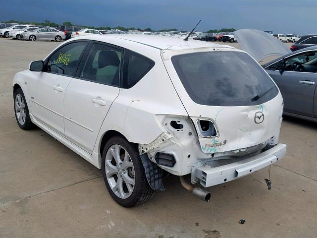 JM1BK343771605047 - 2007 MAZDA 3 HATCHBAC WHITE photo 3