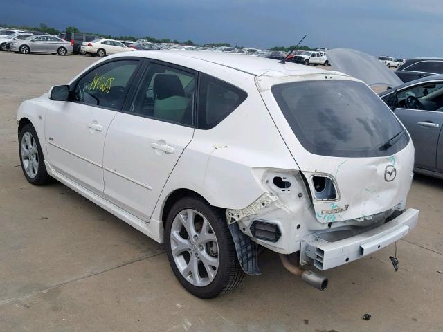 JM1BK343771605047 - 2007 MAZDA 3 HATCHBAC WHITE photo 9