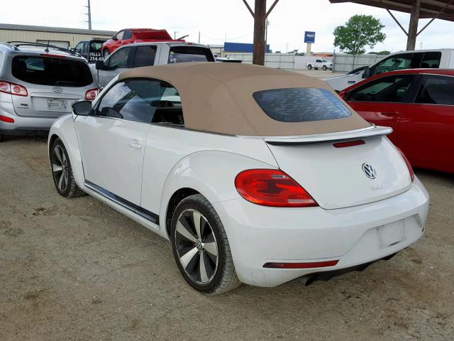 3VW7S7AT8DM820823 - 2013 VOLKSWAGEN BEETLE TUR WHITE photo 3