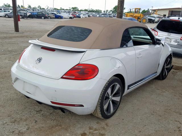 3VW7S7AT8DM820823 - 2013 VOLKSWAGEN BEETLE TUR WHITE photo 4