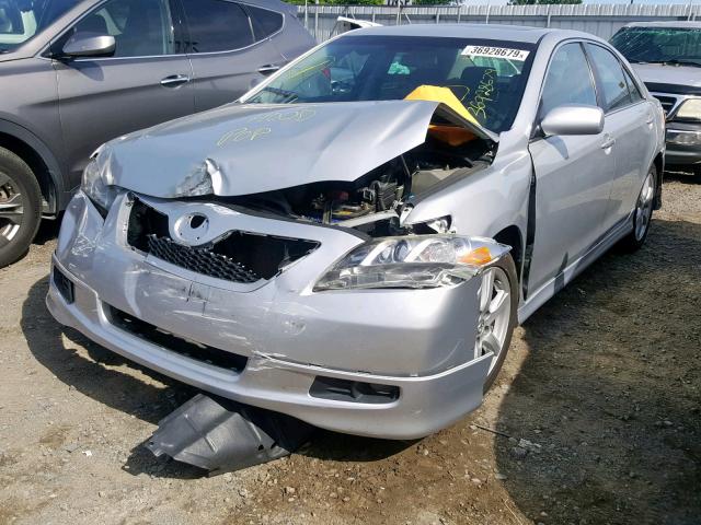 4T1BE46K27U592137 - 2007 TOYOTA CAMRY CE/L SILVER photo 2