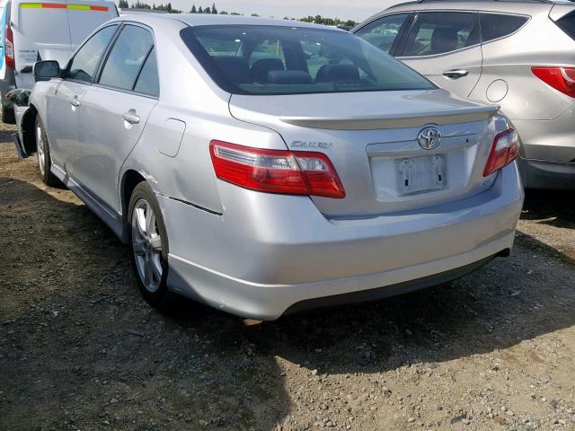 4T1BE46K27U592137 - 2007 TOYOTA CAMRY CE/L SILVER photo 3