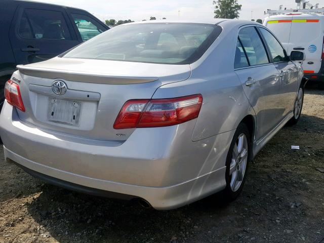 4T1BE46K27U592137 - 2007 TOYOTA CAMRY CE/L SILVER photo 4