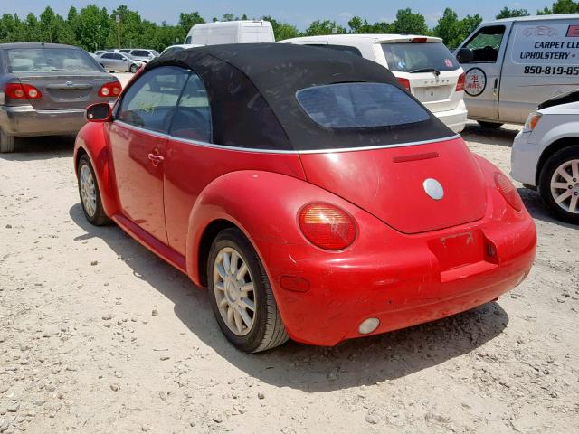 3VWCM31Y64M333875 - 2004 VOLKSWAGEN NEW BEETLE წითელი ფოტო 3