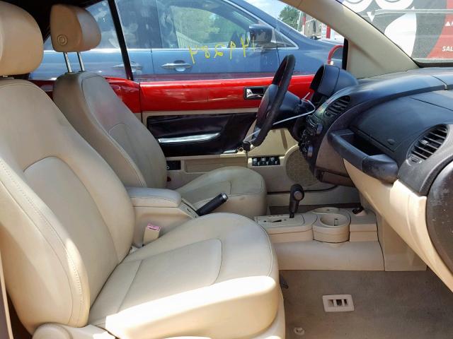 3VWCM31Y64M333875 - 2004 VOLKSWAGEN NEW BEETLE წითელი ფოტო 5