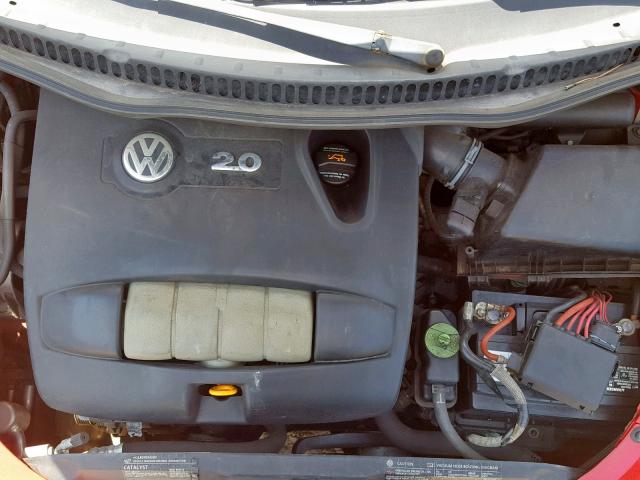 3VWCM31Y64M333875 - 2004 VOLKSWAGEN NEW BEETLE წითელი ფოტო 7