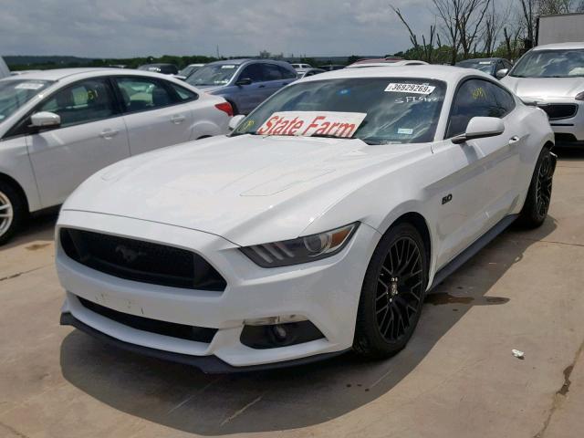 1FA6P8CF6F5368687 - 2015 FORD MUSTANG GT WHITE photo 2