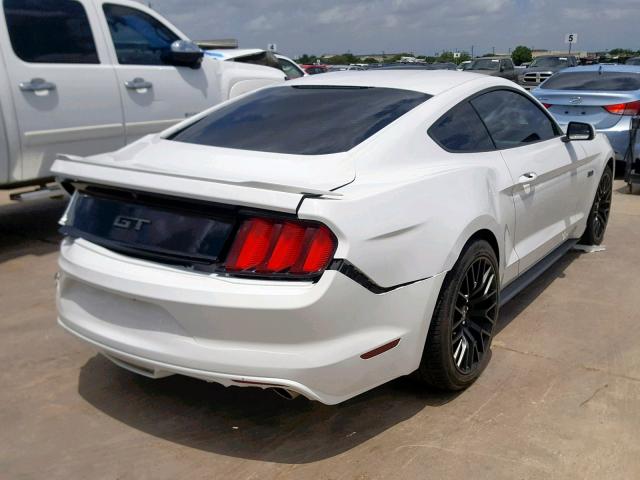 1FA6P8CF6F5368687 - 2015 FORD MUSTANG GT WHITE photo 4