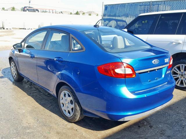 3FADP4AJ2BM140455 - 2011 FORD FIESTA S BLUE photo 3