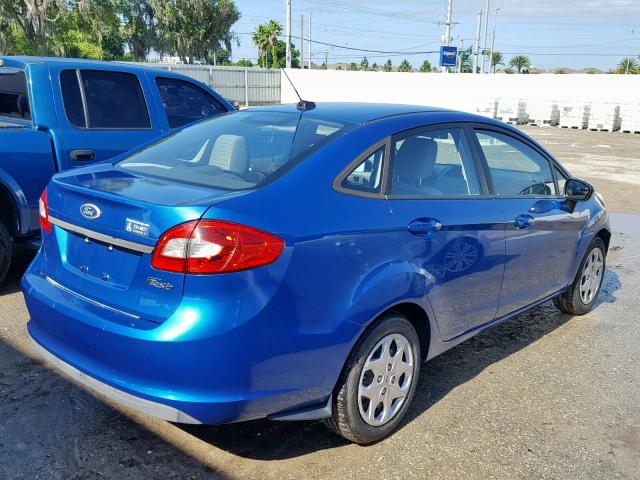 3FADP4AJ2BM140455 - 2011 FORD FIESTA S BLUE photo 4