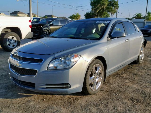 1G1ZH57B684256371 - 2008 CHEVROLET MALIBU 1LT BLUE photo 2