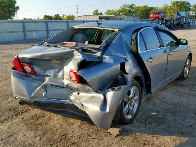 1G1ZH57B684256371 - 2008 CHEVROLET MALIBU 1LT BLUE photo 4