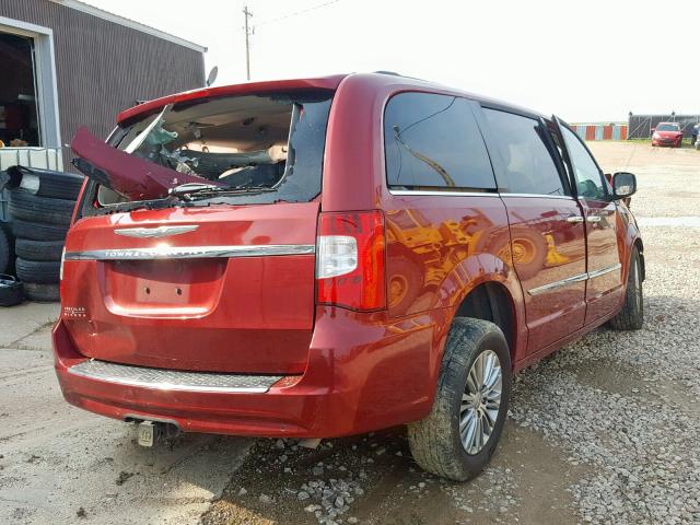 2C4RC1CG8ER425587 - 2014 CHRYSLER TOWN & COU RED photo 4