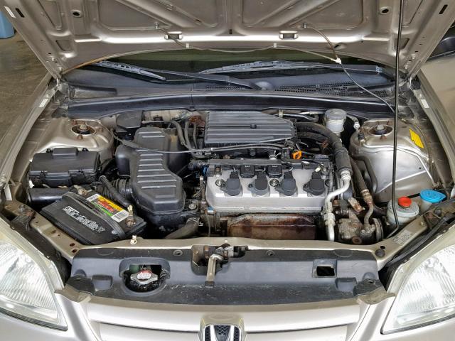 1HGES16553L016580 - 2003 HONDA CIVIC LX SILVER photo 7