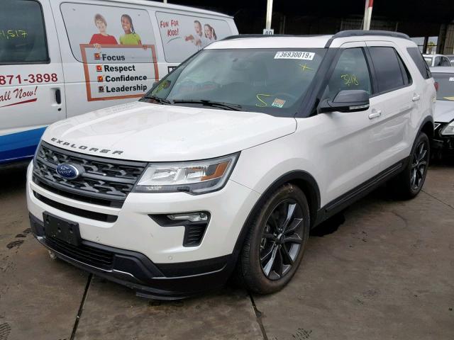 1FM5K7DH6KGA60508 - 2019 FORD EXPLORER X WHITE photo 2