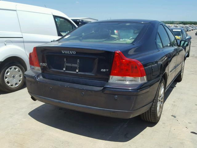 YV1RS592582686954 - 2008 VOLVO S60 2.5T BLUE photo 4