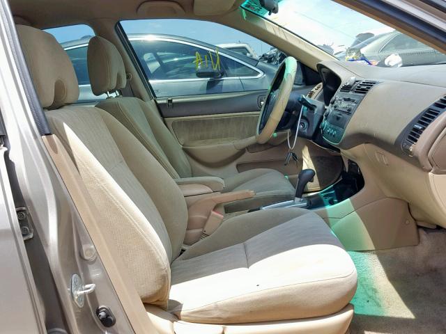 2HGES16524H631554 - 2004 HONDA CIVIC LX TAN photo 5