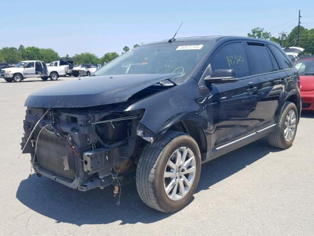 2FMDK3JC1DBC60932 - 2013 FORD EDGE SEL BLACK photo 2