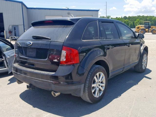 2FMDK3JC1DBC60932 - 2013 FORD EDGE SEL BLACK photo 4