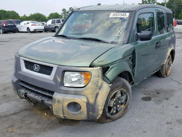 5J6YH18604L003330 - 2004 HONDA ELEMENT EX GREEN photo 2