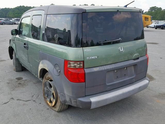 5J6YH18604L003330 - 2004 HONDA ELEMENT EX GREEN photo 3