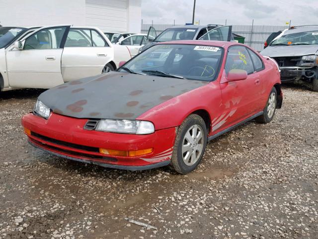 JHMBB2266NC017082 - 1992 HONDA PRELUDE SI RED photo 2