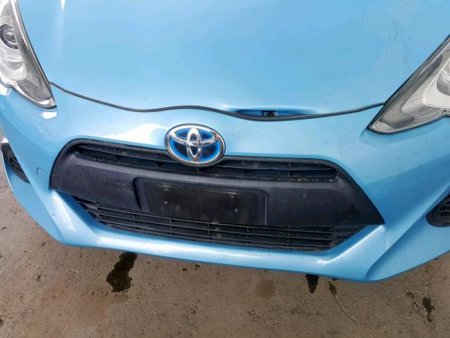 JTDKDTB30F1090596 - 2015 TOYOTA PRIUS C BLUE photo 9