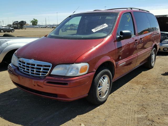 1GNDX13E5YD339536 - 2000 CHEVROLET VENTURE LU RED photo 2