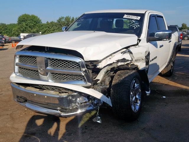 1C6RD7NT9CS229526 - 2012 DODGE RAM 1500 L WHITE photo 2