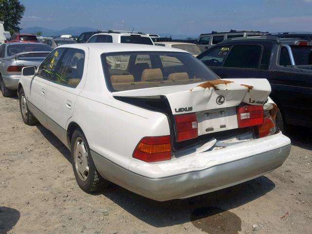 JT8BH28F2Y0180954 - 2000 LEXUS LS 400 WHITE photo 3